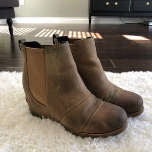 Sorel Lea Wedge Bootie In Color Elk